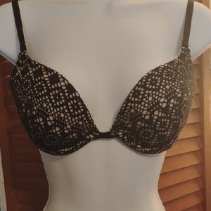 Victoria's Secret Black Lace Overlay Bra